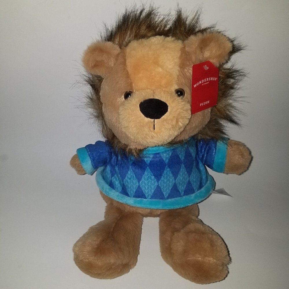 Animal Adventure Lion Plush Stuffed Animal Toy Lovey Blue Shirt 2021 SOFT w/TAG